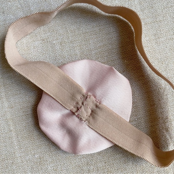 Baby Headband Pink Sparkly Rosette - Picture 3 of 6